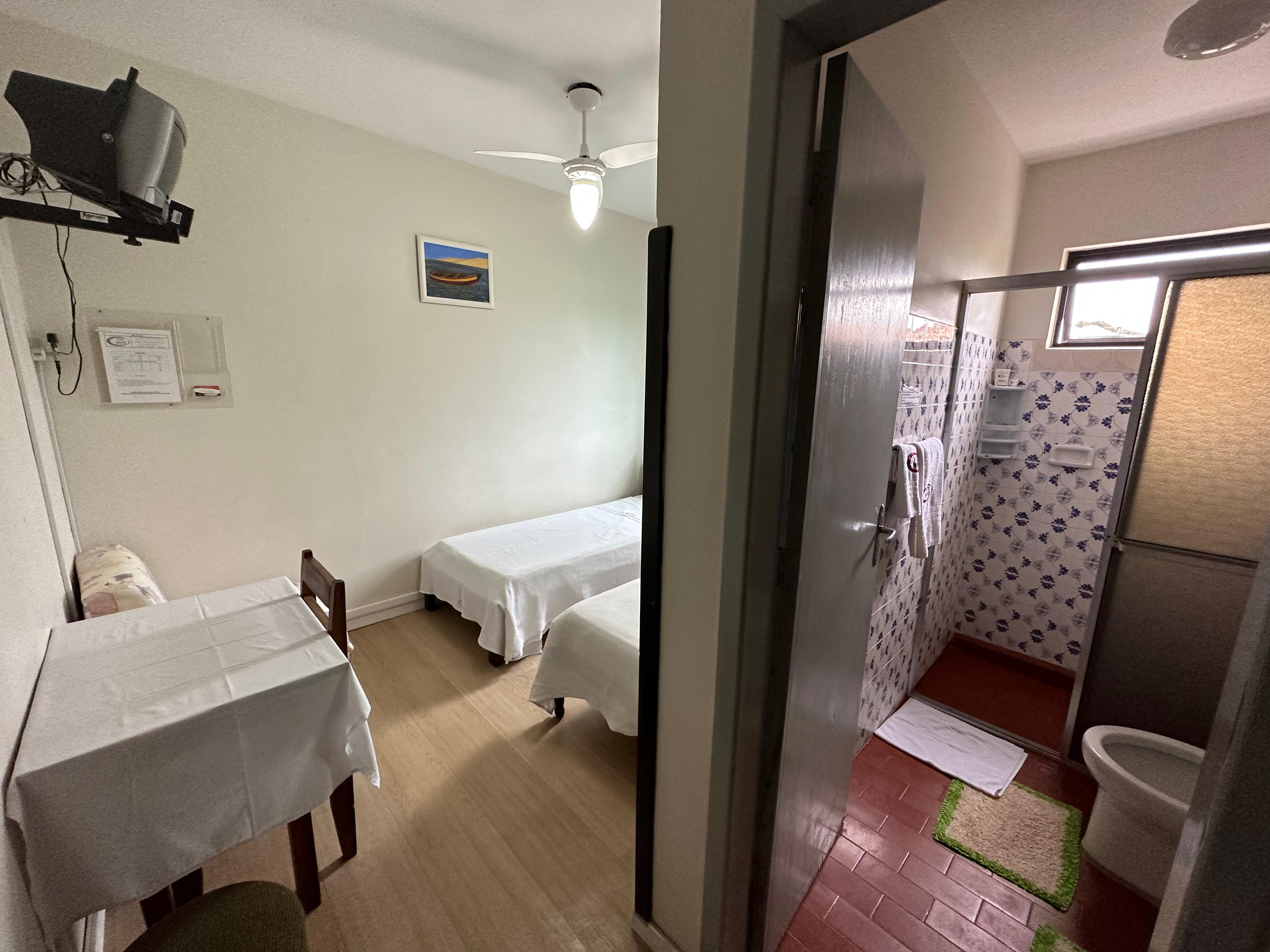 Apartamento Interno para 2 solteiros